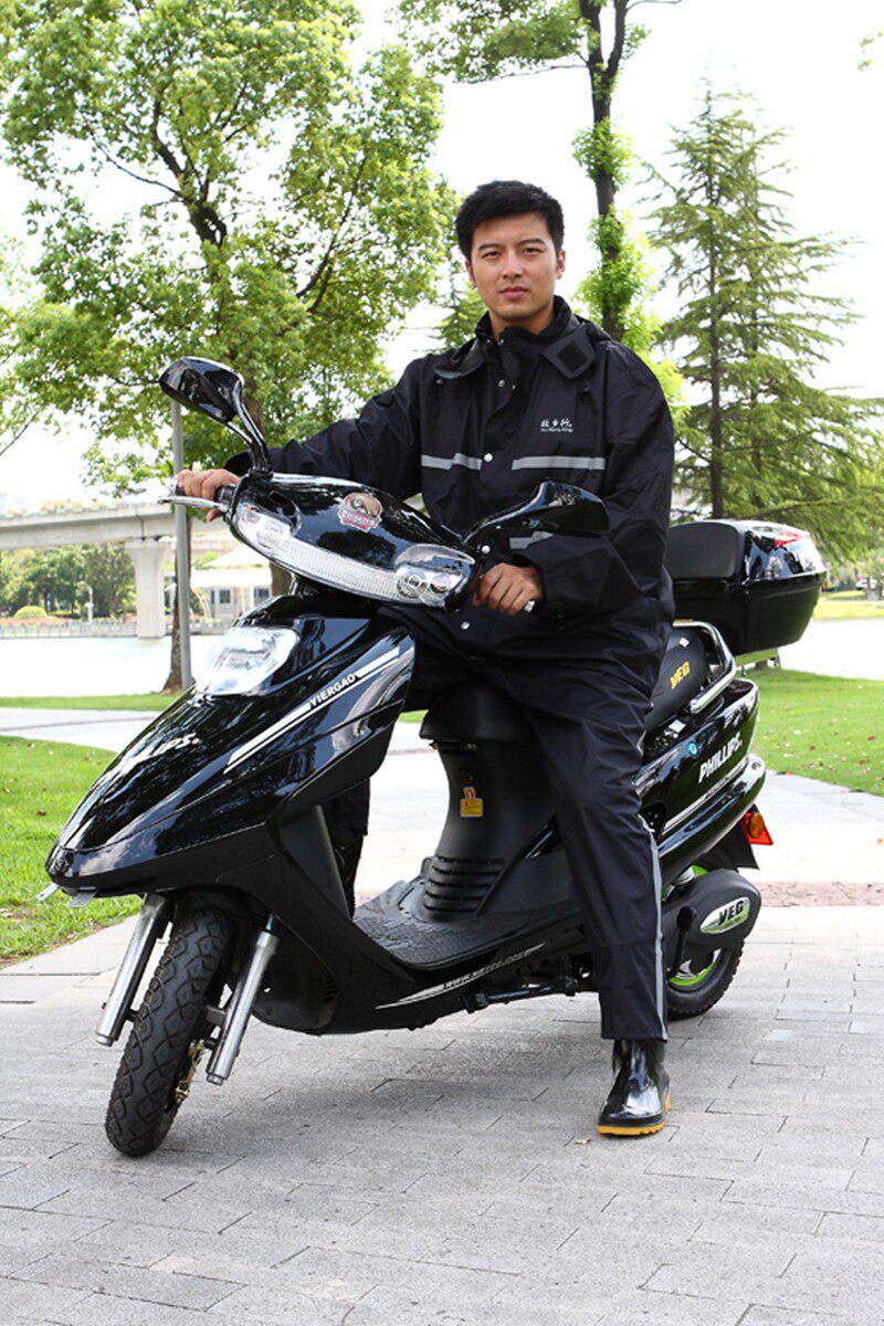 故乡行成人分体雨衣户外防雨裤骑行双层反光徒步摩托车盒子套装
