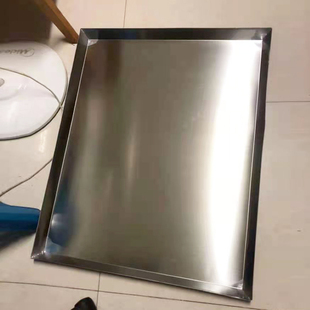 宠物笼托盘不锈钢狗笼子接尿盘底盘接粪盘接尿盆水盆水槽定做加工