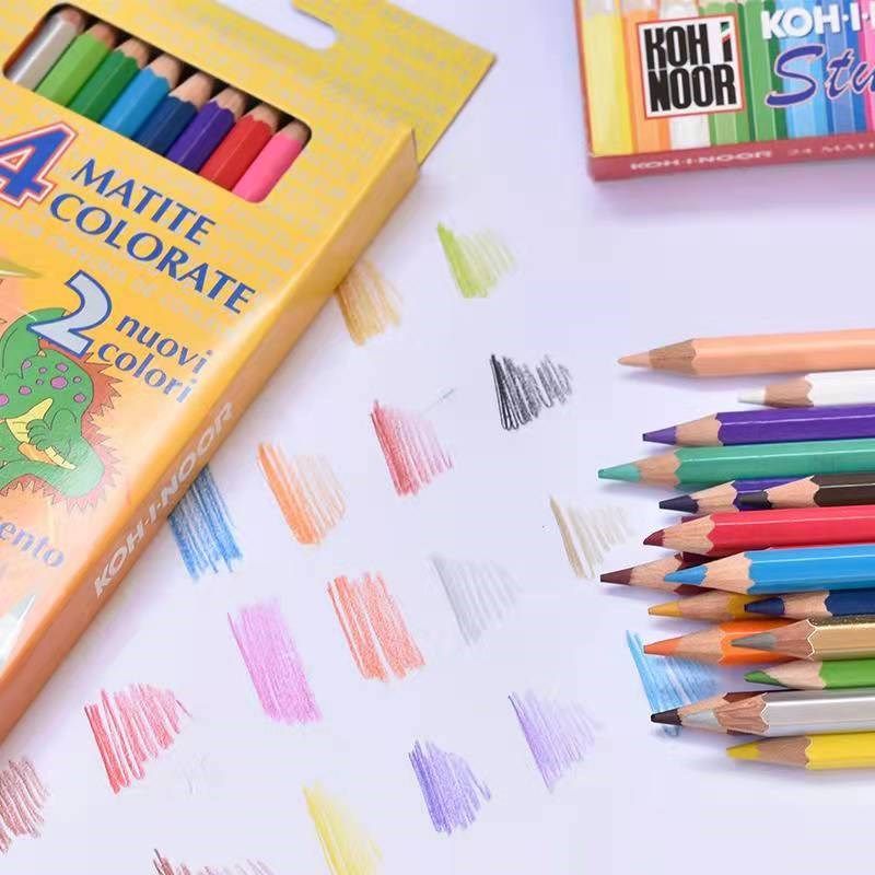 酷喜乐彩色铅笔油性非水溶24色盒装精品彩铅专业绘画画笔好上色,文具电教/文化用品/商务用品,彩铅,淘宝优惠券,粉丝福利购,淘宝优惠卷