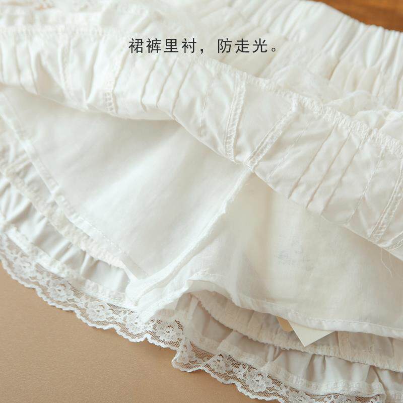 女童半身裙夏季新款儿童裙子小女孩公主裙宝宝白色短裙防走光裙裤