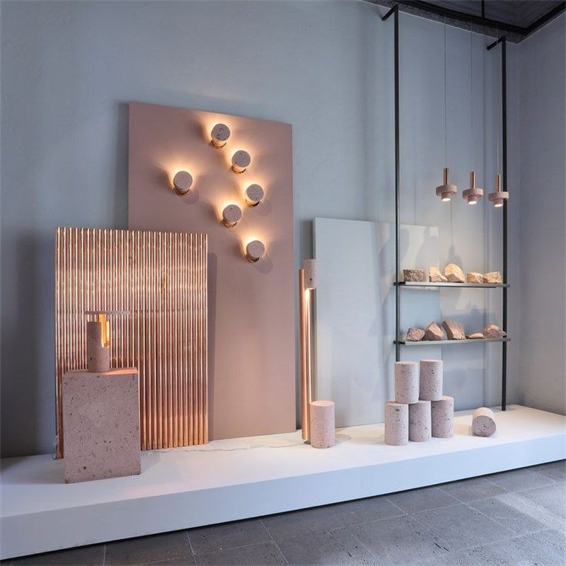 服装店展厅黄洞石底座雕塑台陈列桌圆柱体空心落地台装饰展示台柱,家居饰品,落地摆件,淘宝优惠券,粉丝福利购,淘宝优惠卷