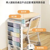 置物架书架可移动落地学生课桌旁书桌边收纳初高中生挂书袋书立架