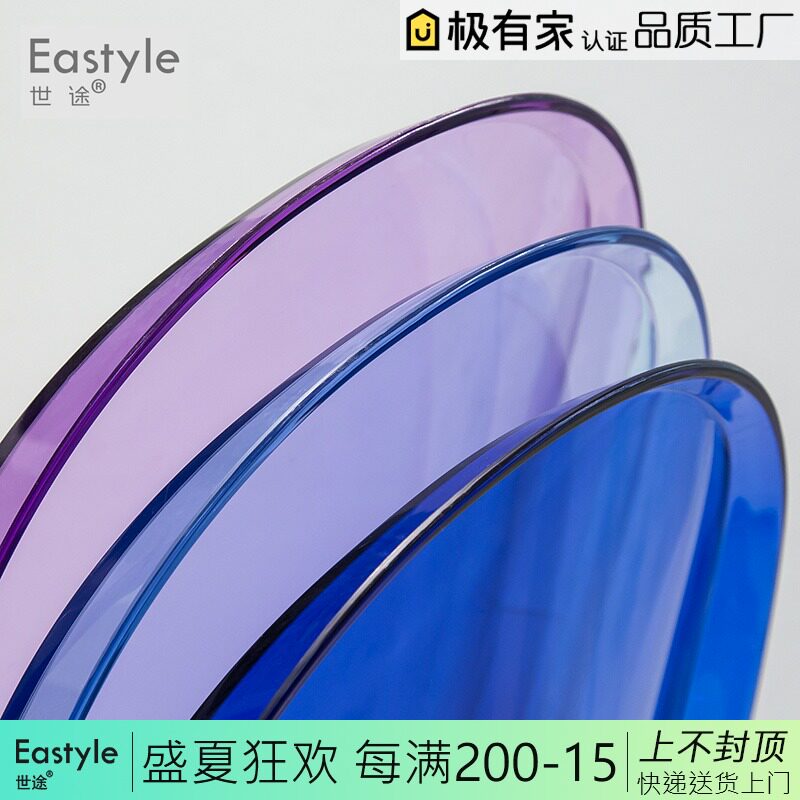 创意靠背设计水晶椅子魔鬼幽灵椅欧式透明塑料咖啡时尚餐椅化妆椅