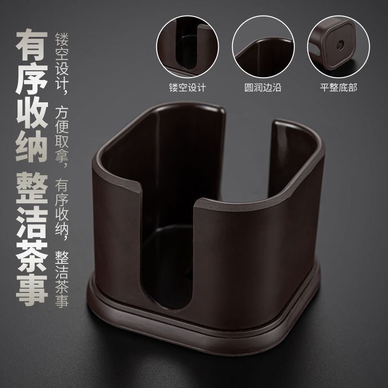 陶明堂电木茶杯垫功夫茶道配件茶具隔热垫子杯托日式家用黑檀木