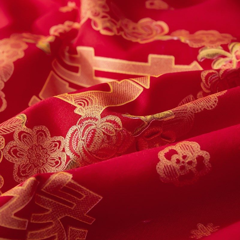 大红色结婚被子喜被高档送礼新娘陪嫁婚庆双人冬被夏凉被空调被芯,床上用品,化纤被,淘宝优惠券,粉丝福利购,淘宝优惠卷