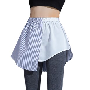 小屁帘女打底神器假下摆搭配卫衣春秋季叠穿遮胯小白裙内搭半身裙