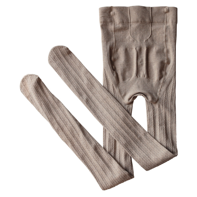 精梳棉显瘦条纹提花 保暖春秋冬裤袜提臀少女内搭裤袜燕麦白甜美,女士内衣/男士内衣/家居服,连裤袜/打底袜,淘宝优惠券,粉丝福利购,淘宝优惠卷