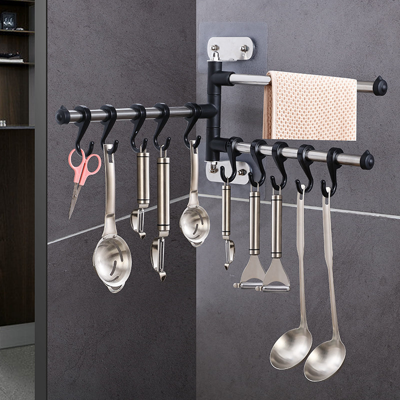 免打孔挂钩无痕粘贴 强力黏胶壁挂 架厨具挂架勺子铲子收纳架,厨房/烹饪用具,厨房墙壁置物架/厨房墙壁挂架,淘宝优惠券,粉丝福利购,淘宝优惠卷