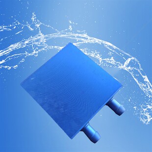 62*62mm 水冷头 半导体制冷片大面积发热 使用纯铝水冷散热换热器