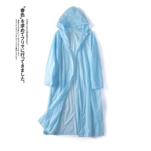 方便携带单人时尚 高级雨披超轻款 雨衣女全身夏季 薄款 旅游 2021新款