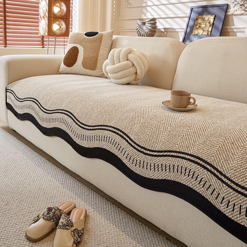 高级感异形一片式沙发盖垫子防滑直排沙发套罩不规则坐垫四季通用,居家布艺,沙发垫,淘宝优惠券,粉丝福利购,淘宝优惠卷