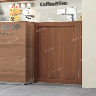 实木门进户半腰门复古酒吧牛仔门栅栏门家用卧室原木门卫生间隔断