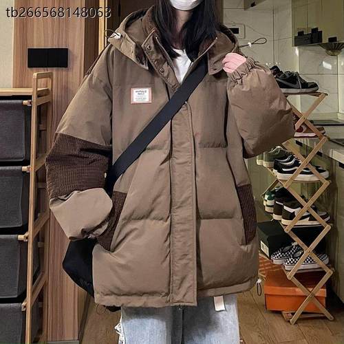 300斤大码胖mm美式工装拼