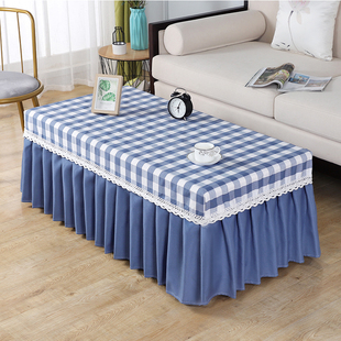 茶几桌布防水防油套罩长方形餐桌家用客厅欧式 全包茶几垫防尘台布