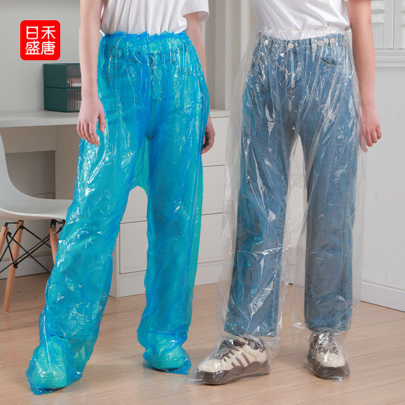 一次性成人雨裤便携加大加厚户外出游防水防暴雨漂流下半身雨裤套