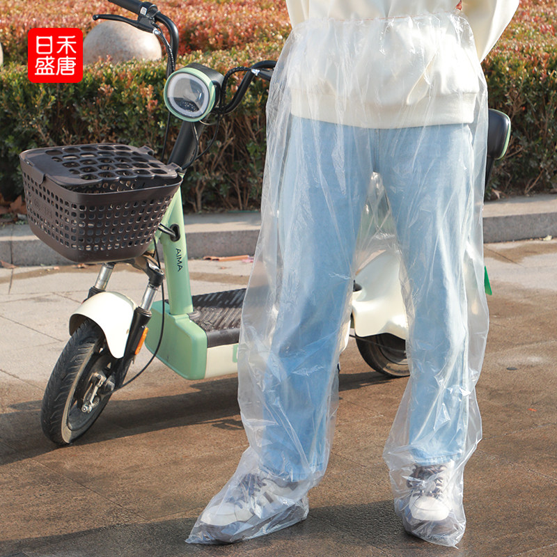 包脚加厚耐磨封脚雨裤长款户外便携式雨衣漂流男女防水裤骑车雨衣