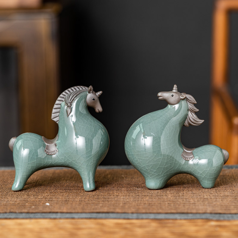 唐马家居陶瓷摆件创意微景观装饰品盆景假山鱼缸造景桌面动物茶宠,家居饰品,装饰摆件,淘宝优惠券,粉丝福利购,淘宝优惠卷