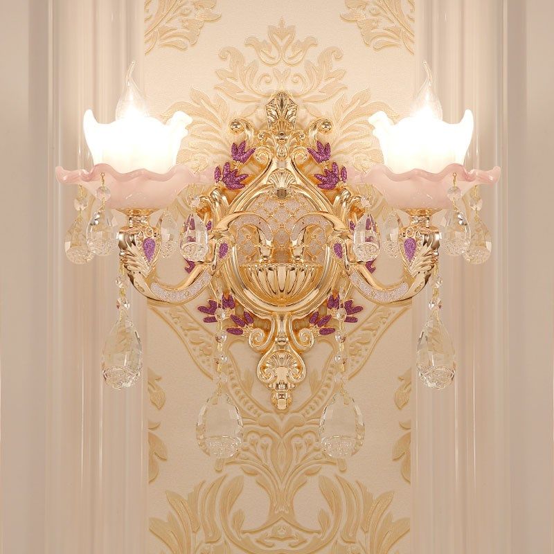 欧式床头客厅过道卧室楼梯定做led不接线充电壁灯电池壁灯不插电