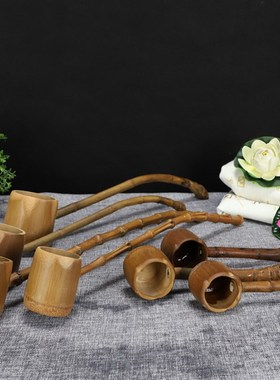 方塔奇浴佛勺子 竹勺竹瓢 九龙浴佛盆配用勺摆件