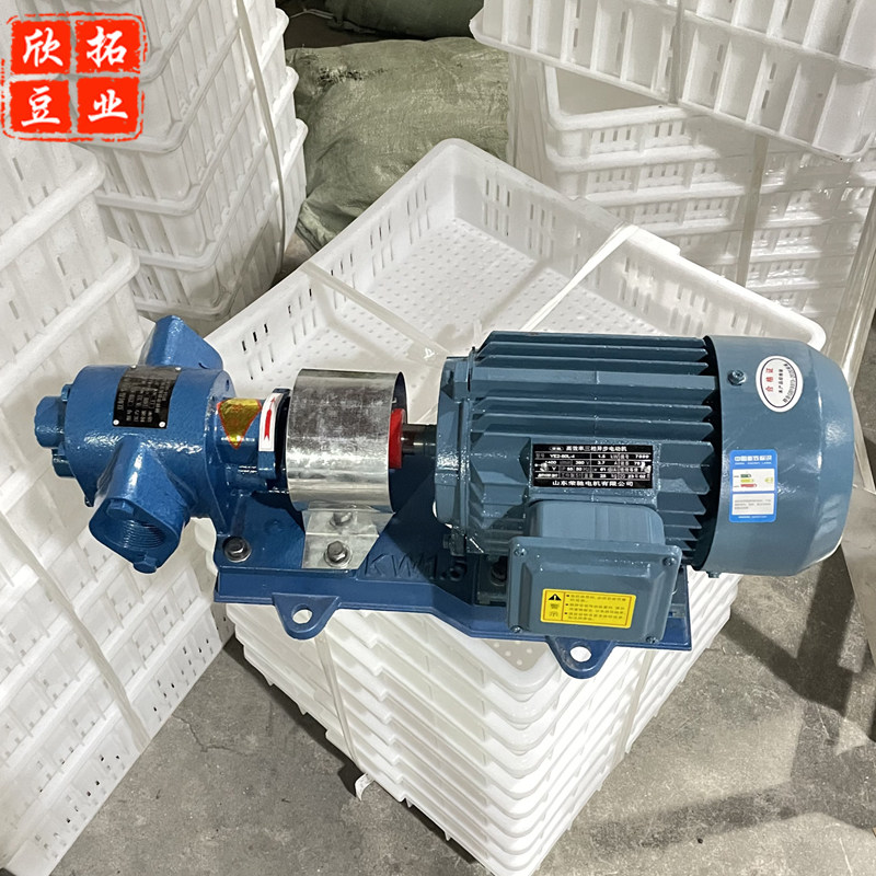 抽浆泵热豆浆专用吸渣泵抽豆腐脑齿轮高温豆浆泵耐高温抽渣浆泵