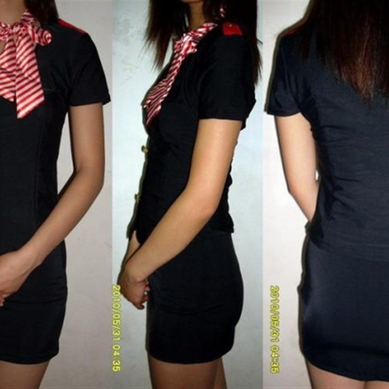 高弹力性感空姐服酒店制服,桑拿技师服装 特殊尺码定做