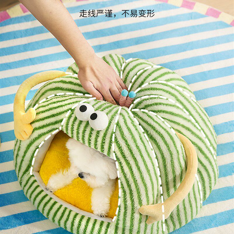 帐篷狗窝四季通用狗床可拆洗安全感窝小型犬比熊睡觉的屋宠物用品