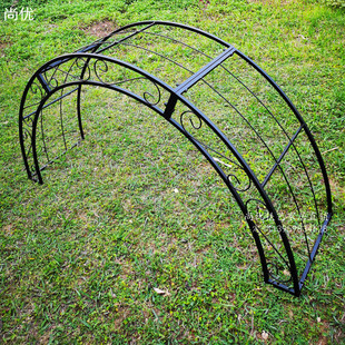 花园拱门花架爬藤架拱形半拱门户外庭院月季门垛拱门架子别墅院子