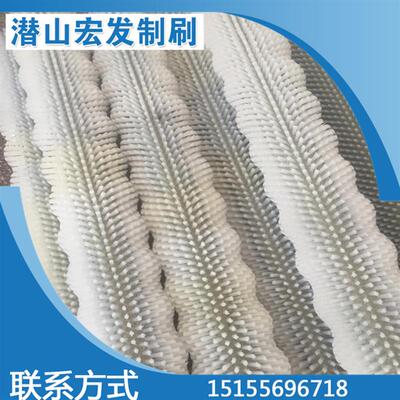 芋头土豆大蒜去皮机毛刷果蔬清洗机毛刷螺旋波浪型毛刷辊毛辊定做