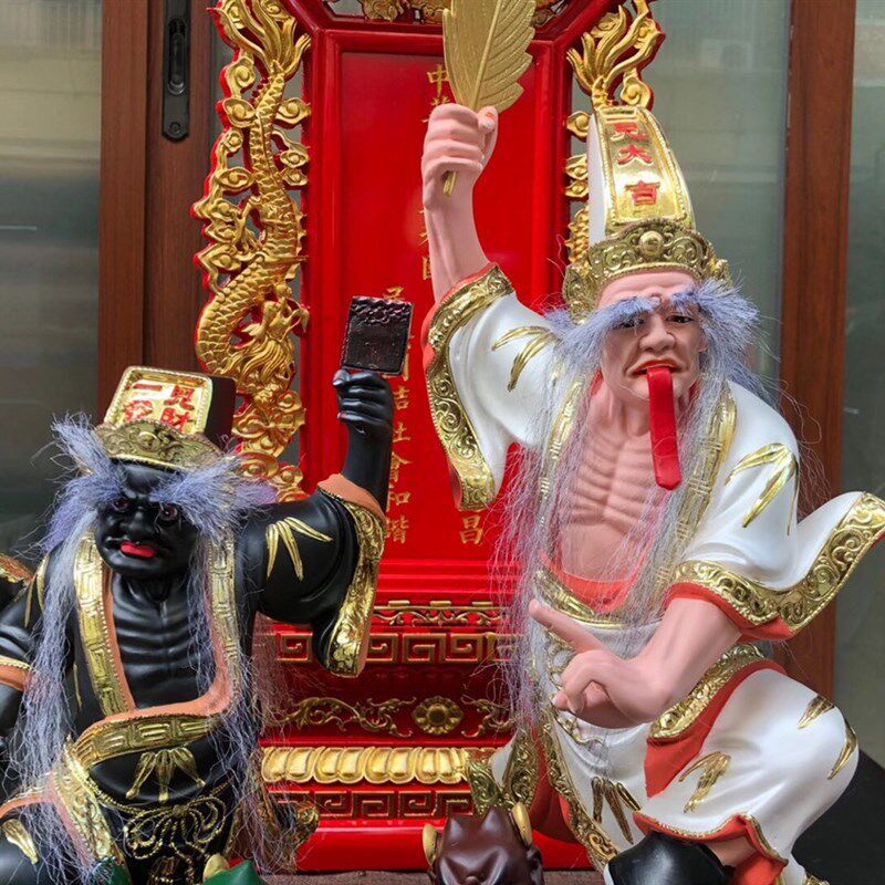 大二爷伯七爷八爷马来西亚金身阴神乩童神明黑白无常神明神像