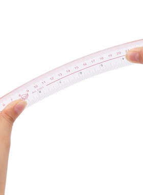 2把装小天使有机玻璃直尺30cm40cm50cm 小学生塑料透明尺子多功能