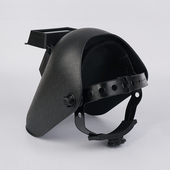 台式 翻盖上翻氩弧焊烧焊工专用防护帽盔 头戴电焊面罩具轻便头戴式