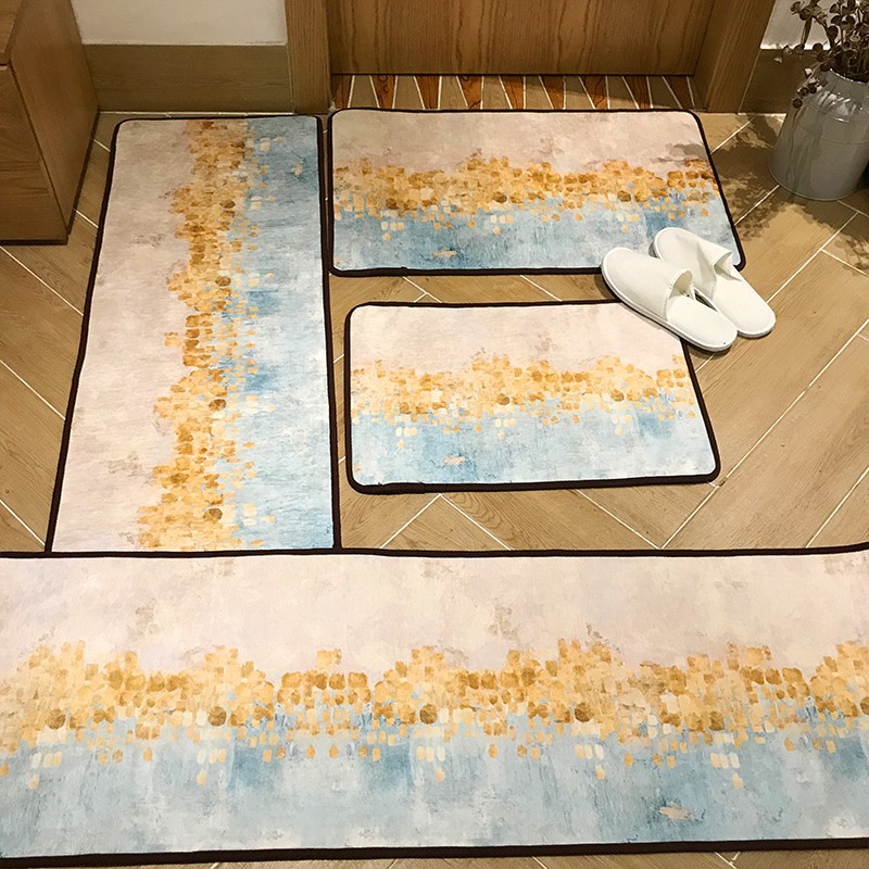 棉花大盗进门家用地垫入户门垫卧室门口厨房吸水脚垫防滑垫子地毯