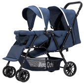 二胎婴儿推车前后座可坐可躺轻便折叠大小宝双胞胎双人儿童手推车