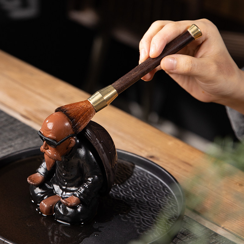 创意卡通龟仙人茶宠摆件过滤茶漏笔托两用个性茶玩茶桌茶室装饰品,家居饰品,装饰摆件,淘宝优惠券,粉丝福利购,淘宝优惠卷