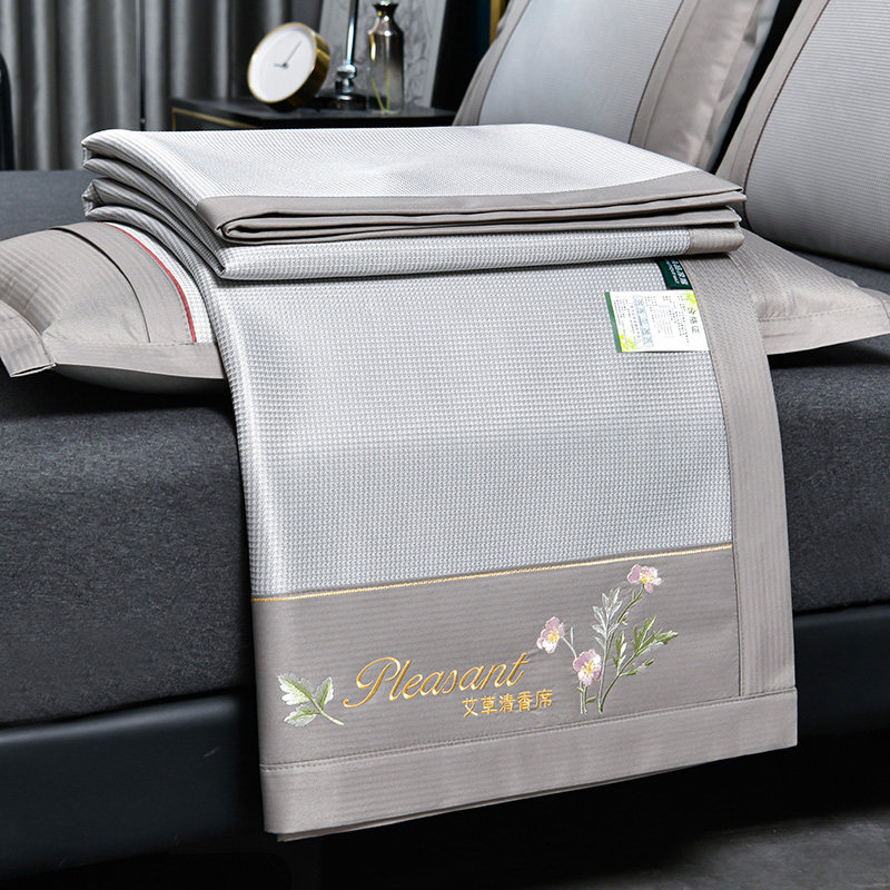 折叠软席子可机洗冰丝凉席夏季冰藤席夏天家用空调席三件套双面席,床上用品,冰丝席,淘宝优惠券,粉丝福利购,淘宝优惠卷