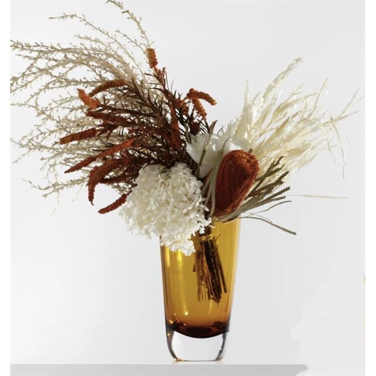 现代轻奢彷真花干花假花束客厅花瓶花器插花样板房间商用软装花艺