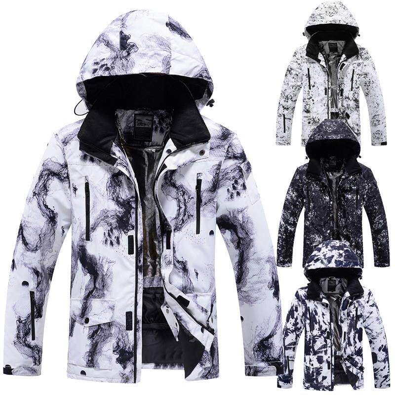 新款滑雪服男女防水挡风保暖加厚夹棉滑雪衣单双板情侣户外棉服