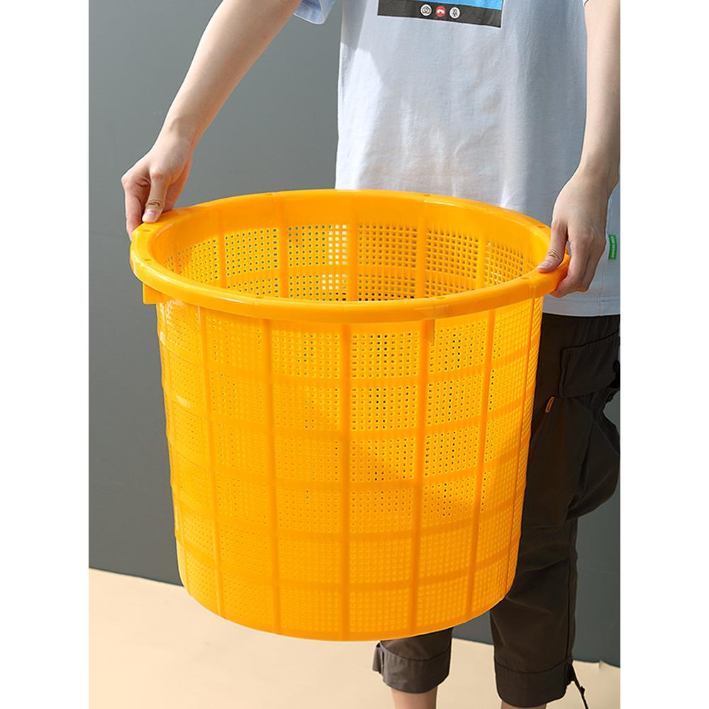 采购产品塑料加厚篮,圆周转篮,绳腰篮,西瓜篮,水产虾鱼篮,蔬