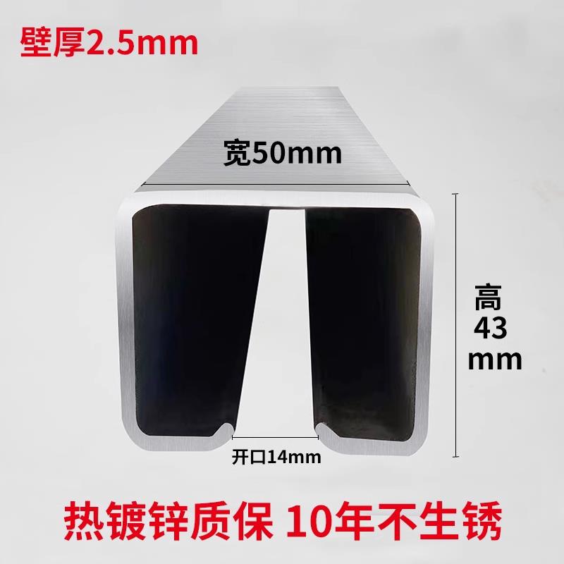 C50重型工业厂房移门滑轨拉门热浸镀锌十年不生锈吊轮滑轮