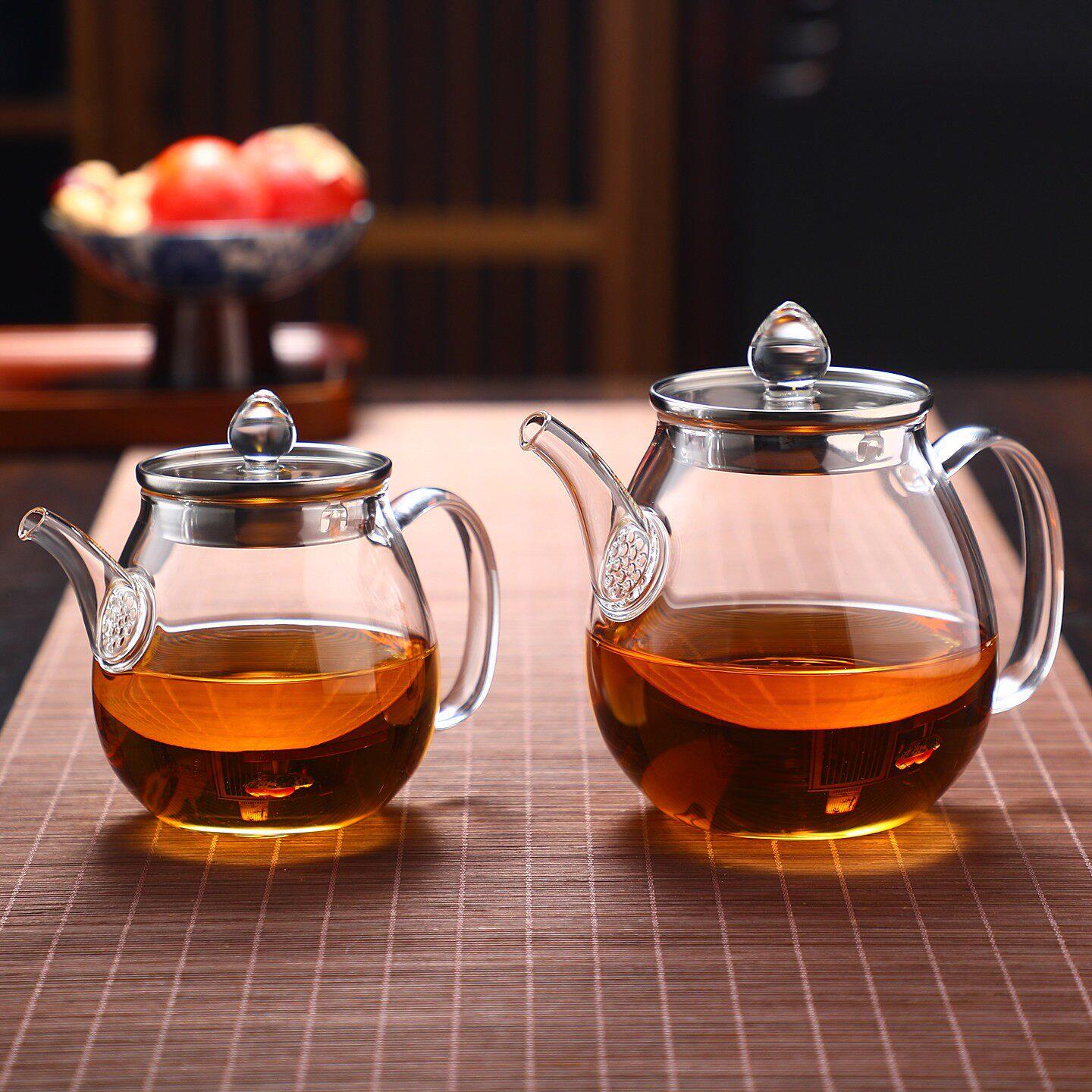 过滤泡茶壶耐热玻璃花茶壶工夫茶具迷你煮茶泡绿茶泡茶壶茶具单壶