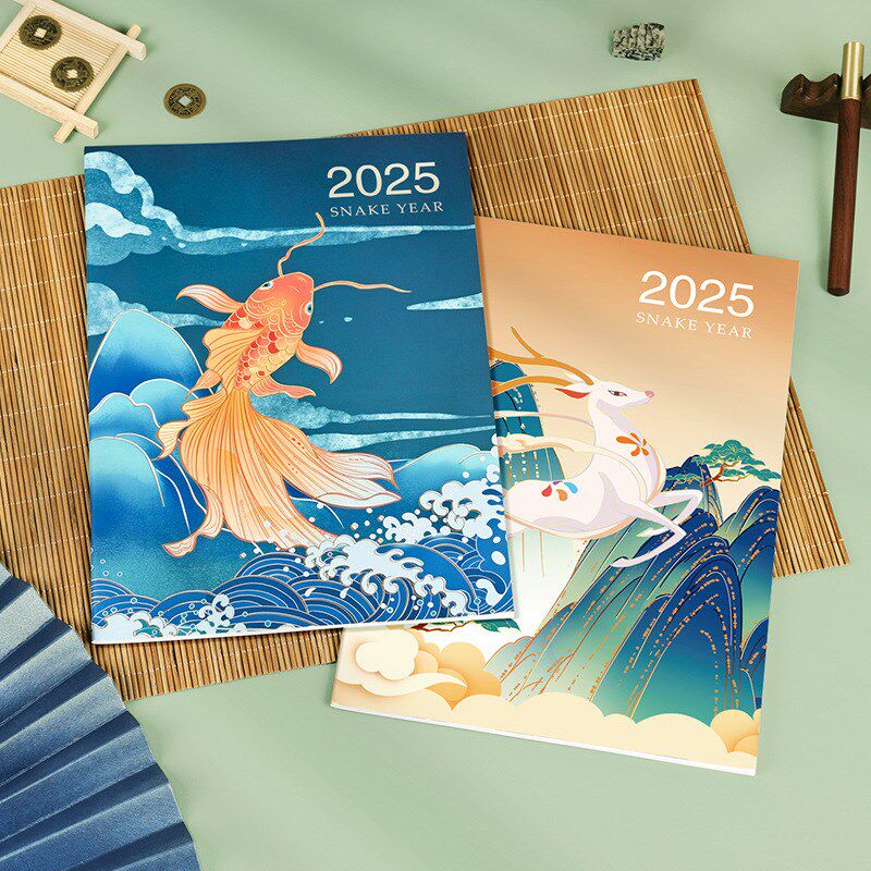 新款工作小秘书2025年日历本月计划本打卡自律本A4记事本日程本子
