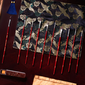 包邮 竹羽堂 美术绘画手绘 插画笔 为画痴狂水粉画笔套装