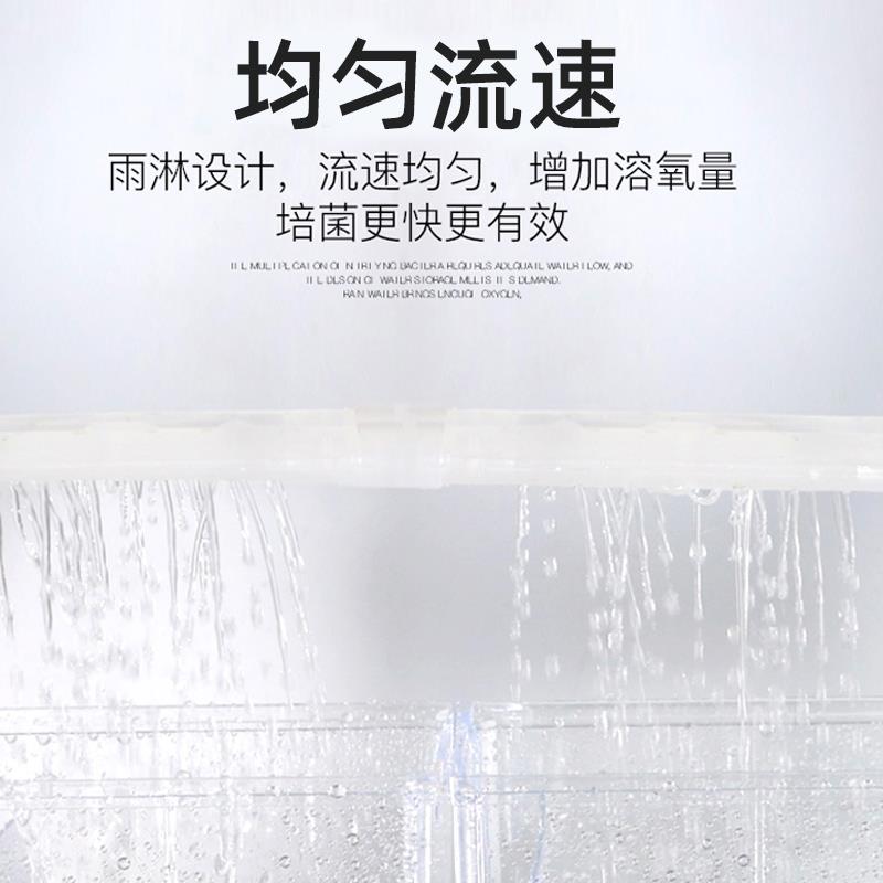 鱼缸过滤器滴流盒过滤盒上过滤循环系统净水抽屉雨淋式顶滤水族箱