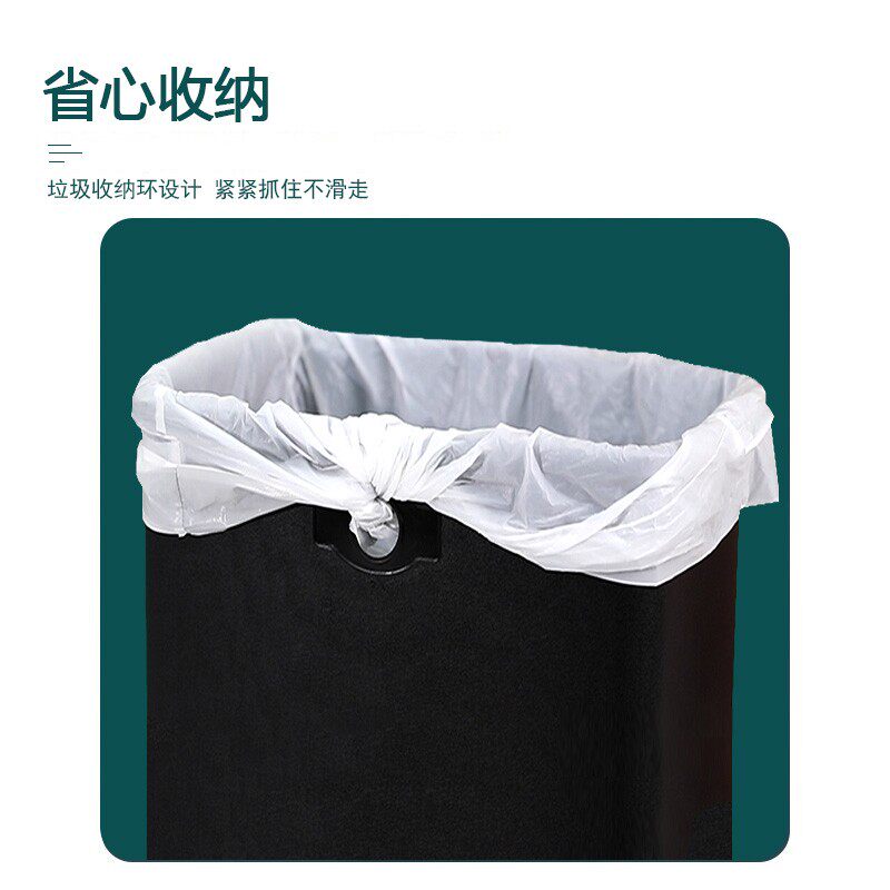 不锈钢分类垃圾桶家用厨房客厅大号方形无盖商用卫生间大容量收纳