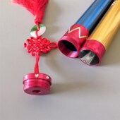 高档扬琴琴竹筒扬琴配件金属亮色琴竹筒大容量琴竹筒 美观耐用