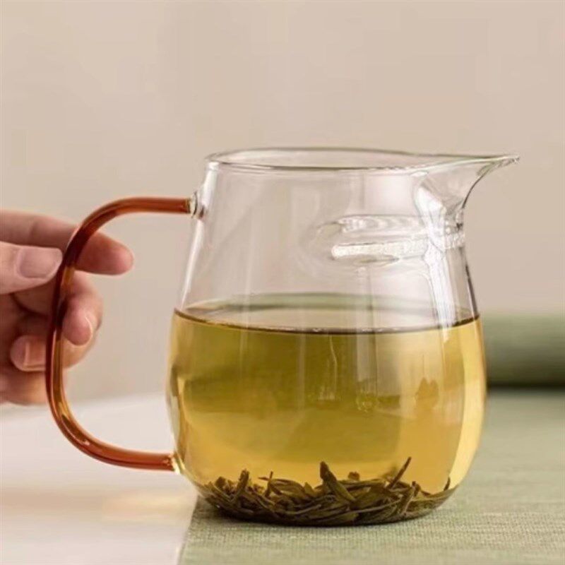700毫升玻璃公道杯茶漏一体过滤器绿茶泡茶壶耐高温分茶器泡茶壶