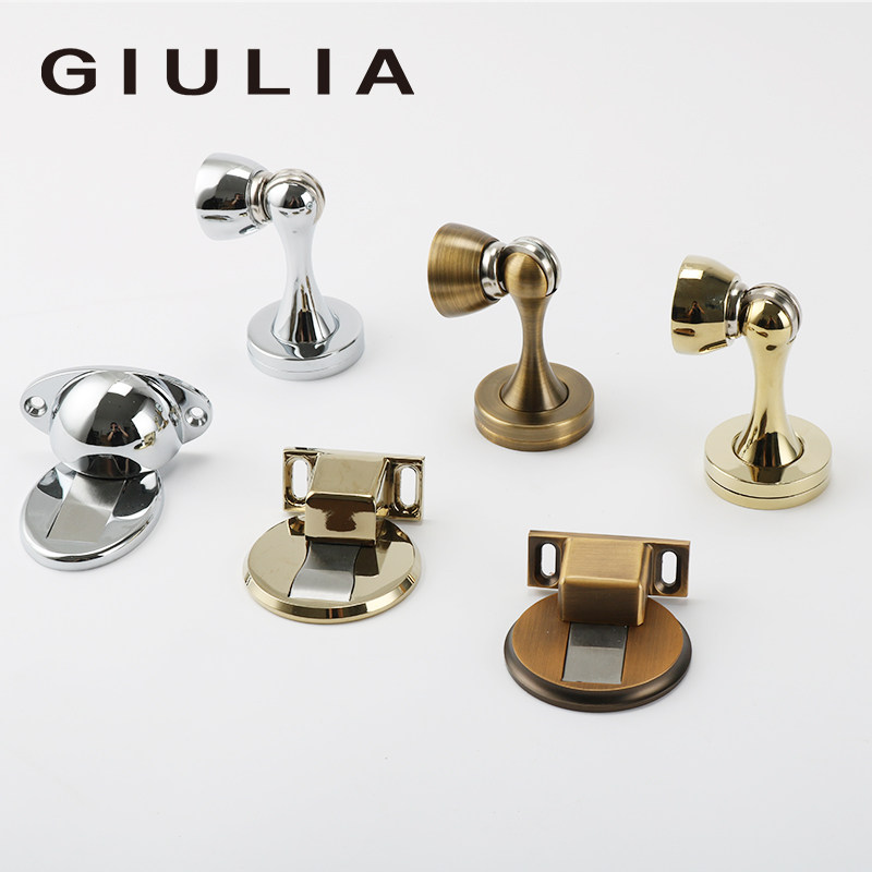 金色黑色银色门吸墙吸 室内卧室门吸地吸强吸力墙地两用磁力门碰