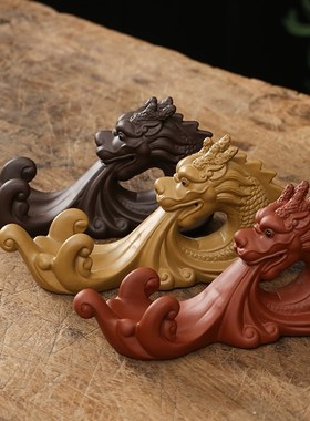 十二生肖龙家居装饰摆件办公室茶室茶桌摆设茶漏笔架精品茶宠茶玩