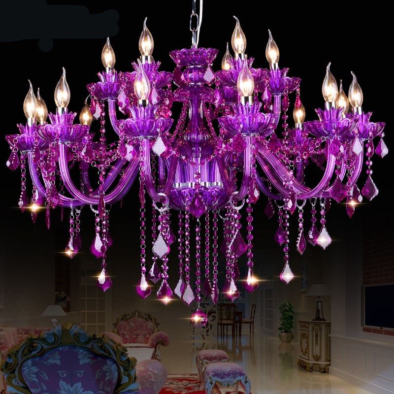 欧式彩色水晶灯漫咖啡厅吊灯网咖蜡烛灯KTV包厢 卧室餐厅红色灯具,家装灯饰光源,客厅吊灯,淘宝优惠券,粉丝福利购,淘宝优惠卷