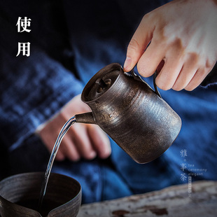 手工茶壶陶瓷泡茶壶单壶过滤泡茶器茶水壶功夫茶具配件普洱沏茶壶